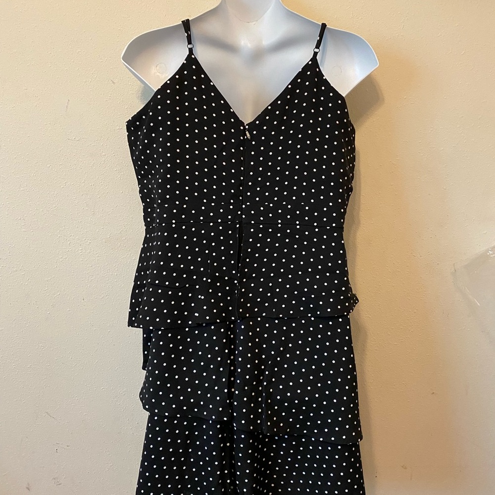 City Chic polka dot layered dress Size L/20 - Picture 3 of 12